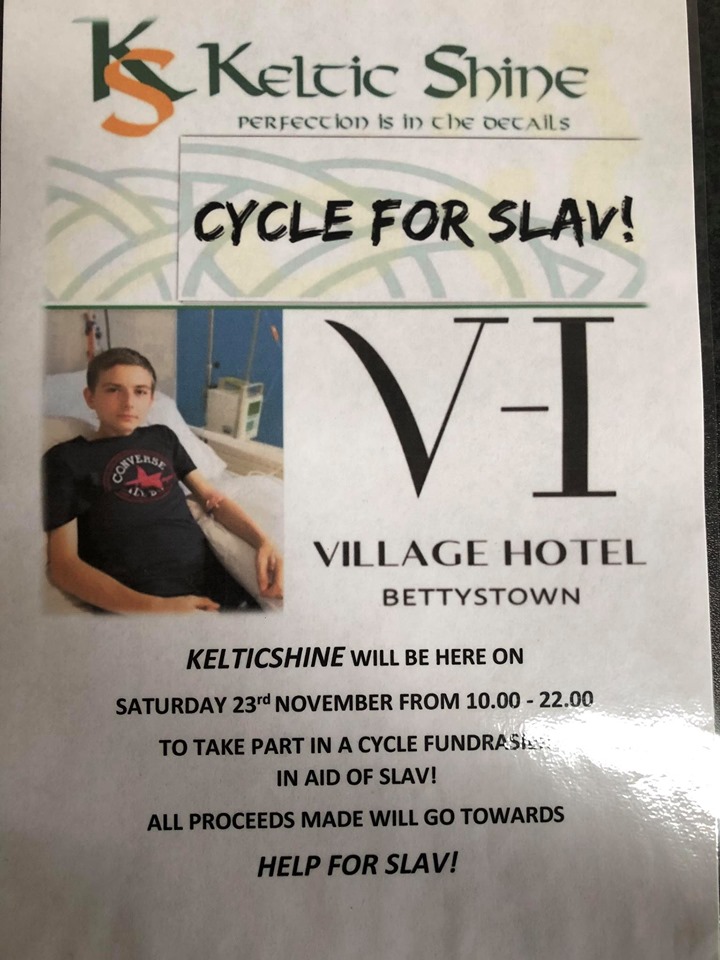 12 hours of cycling, fundraiser event for Slav