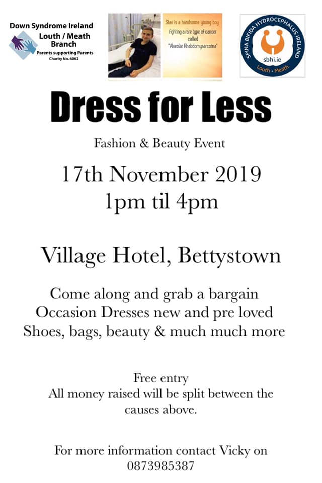 Dress for less - Fundraiser event for Slav